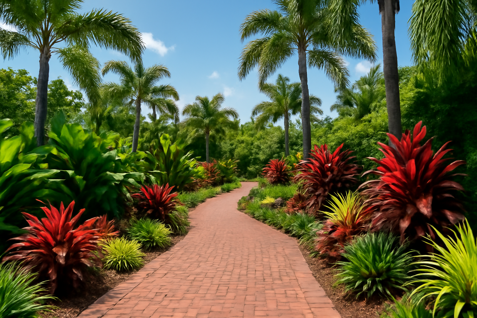 Garden Brick Path