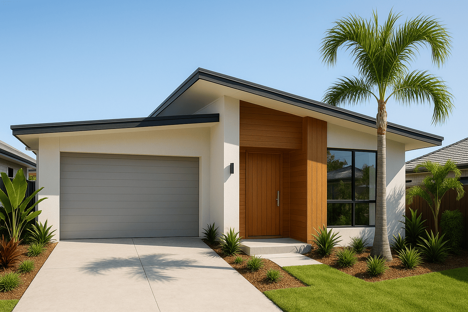 Hero image of the house and landscape